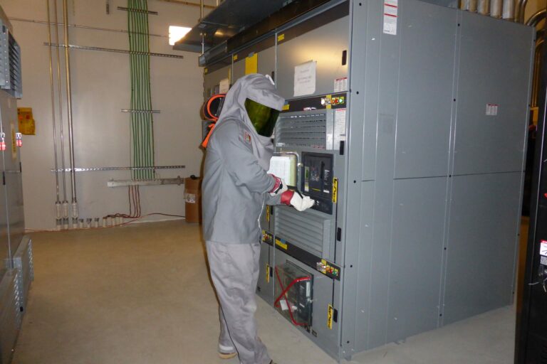 Electrician Having a Maintenance